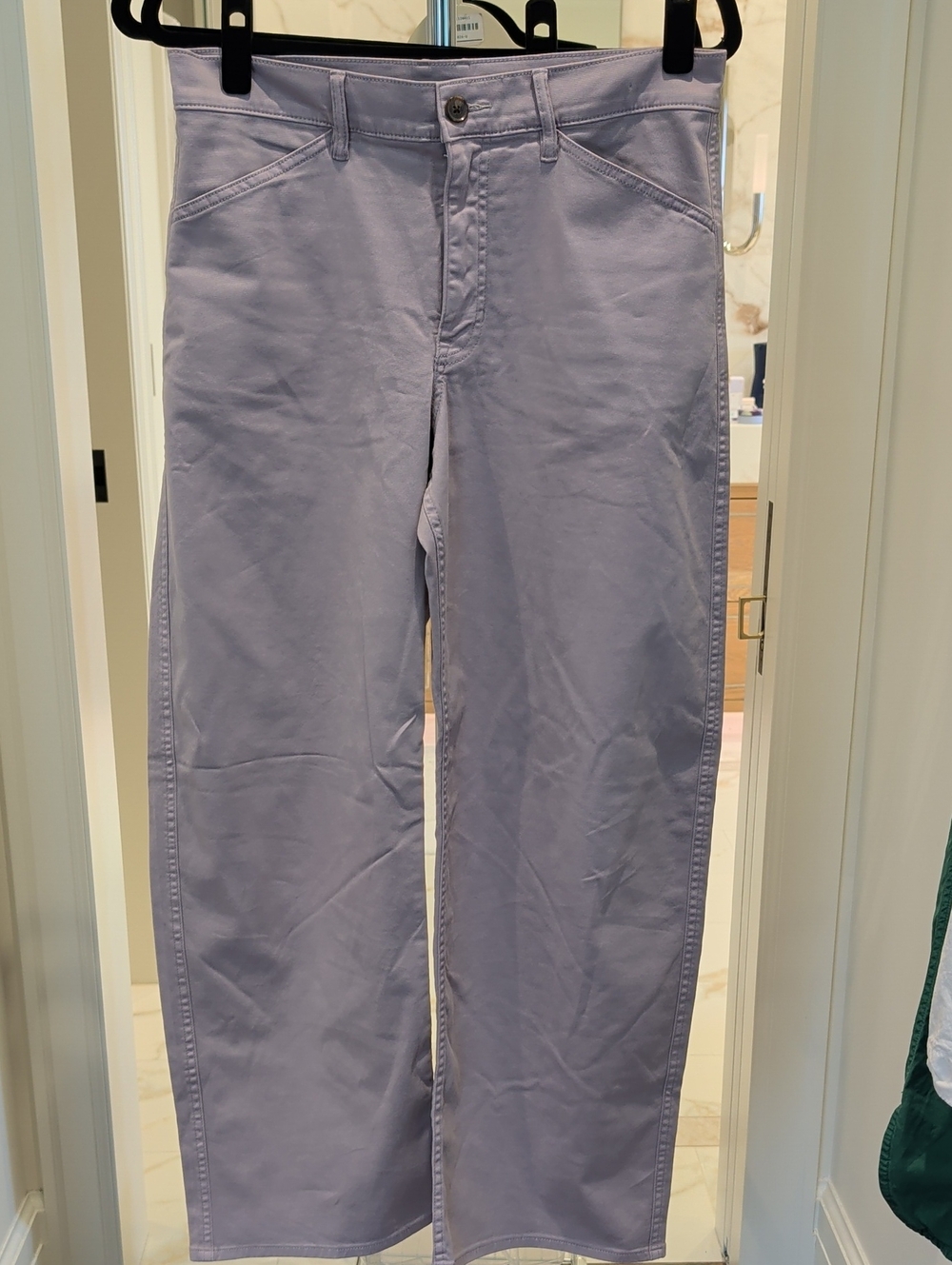 J. Crew Straight-Leg Chinos in Pale Lavender